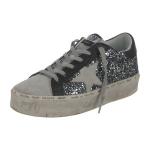 Blue sparkle golden goose